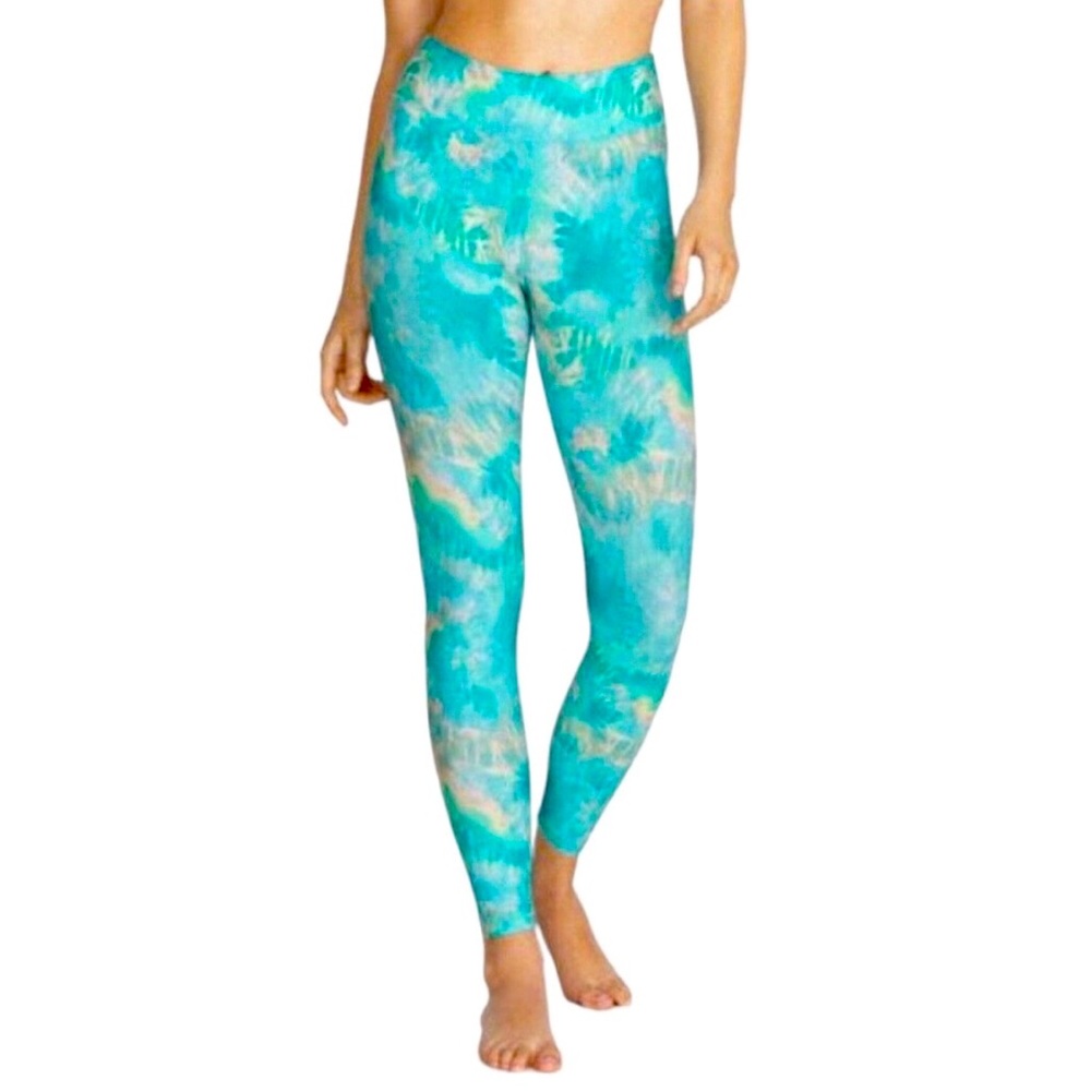 Johnny Was Calme Paddle Pants (Leggings) in Aqua Keys XS